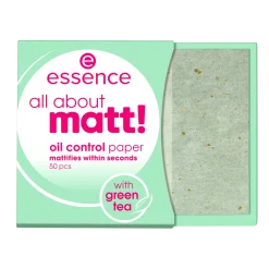 essence Puder>all about matt! oil control paper