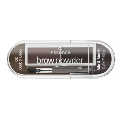 essence Augenbrauen>brow powder set 02 - dark & deep