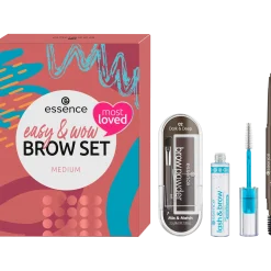 essence Augenbrauen>easy & WOW brow set medium