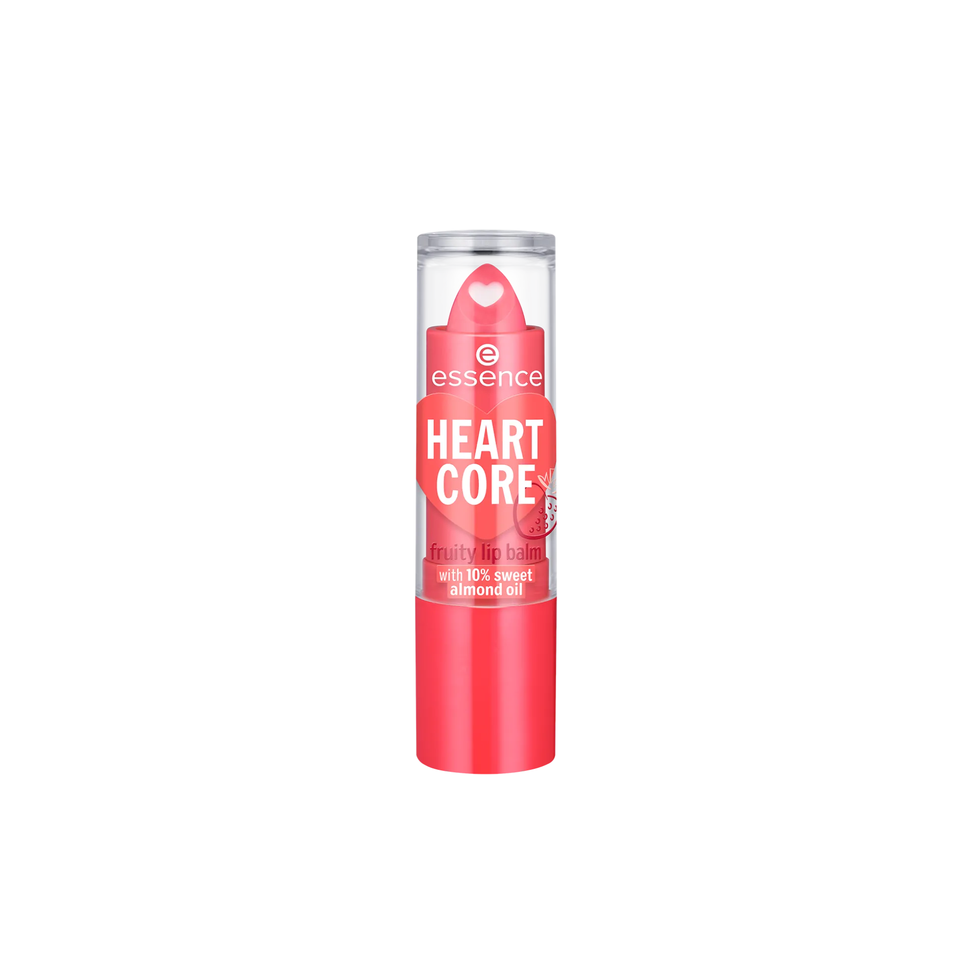 essence Lippenpflege>HEART CORE fruity lip balm 02 - Sweet Strawberry