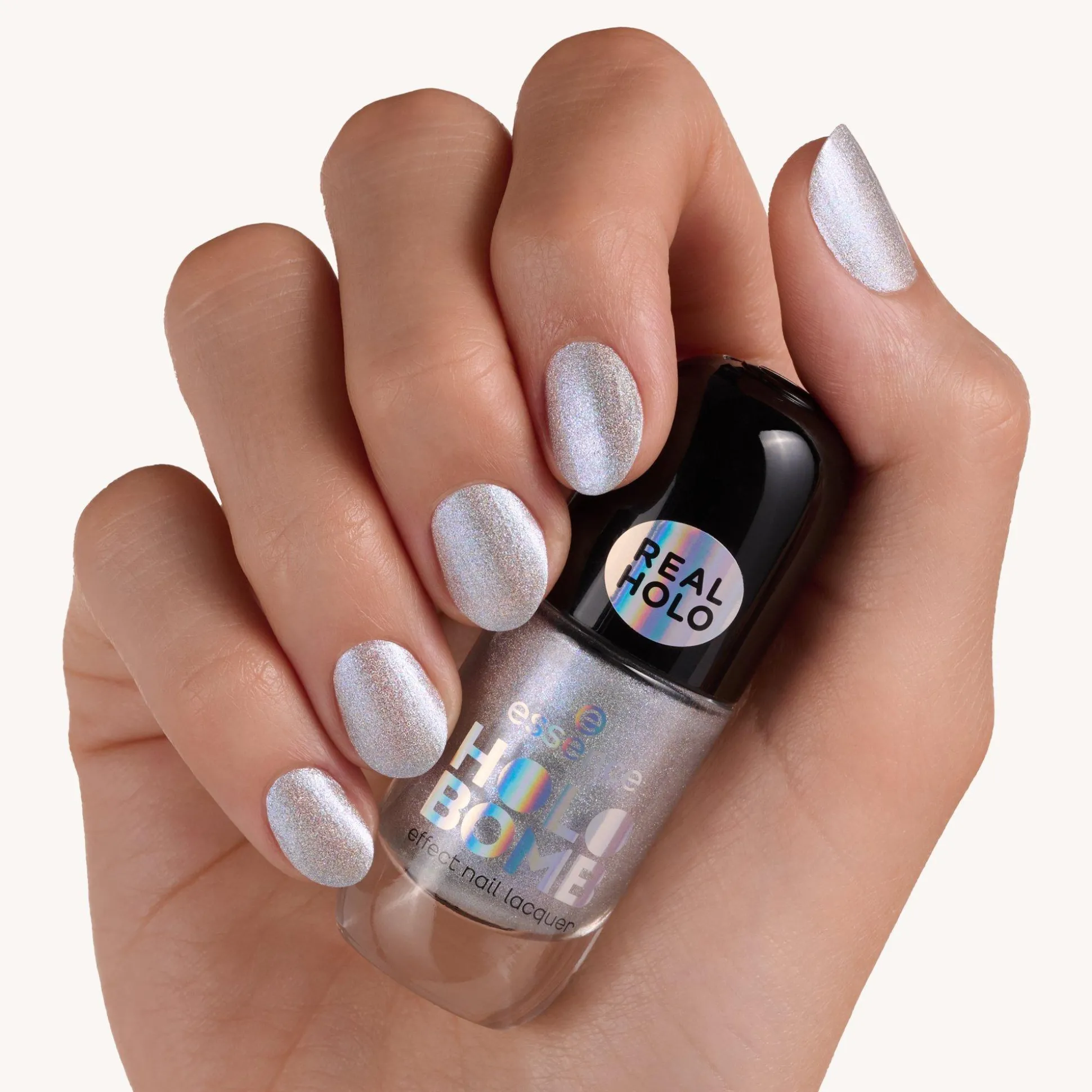 essence Nagellack>HOLO BOMB effect nail lacquer 01 - Ridin' Holo