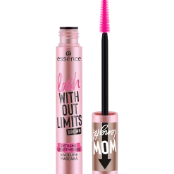 essence Mascara>lash WITHOUT LIMITS BROWN EXTREME LENGTHENING & VOLUME MASCARA