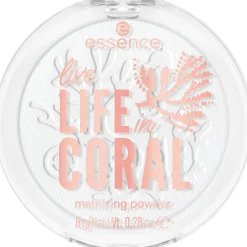 essence Puder>live LIFE in CORAL mattifying powder