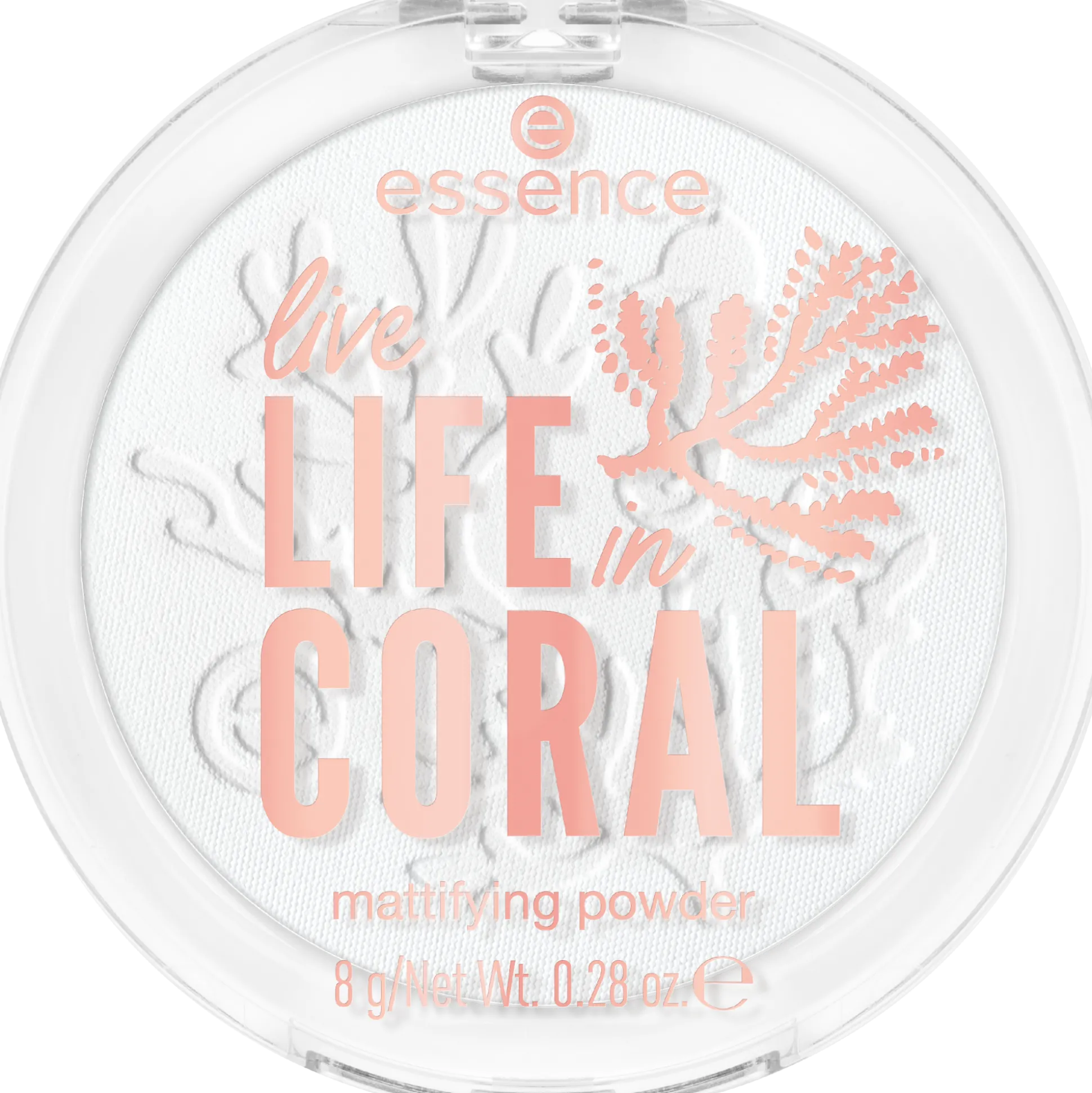 essence Puder>live LIFE in CORAL mattifying powder
