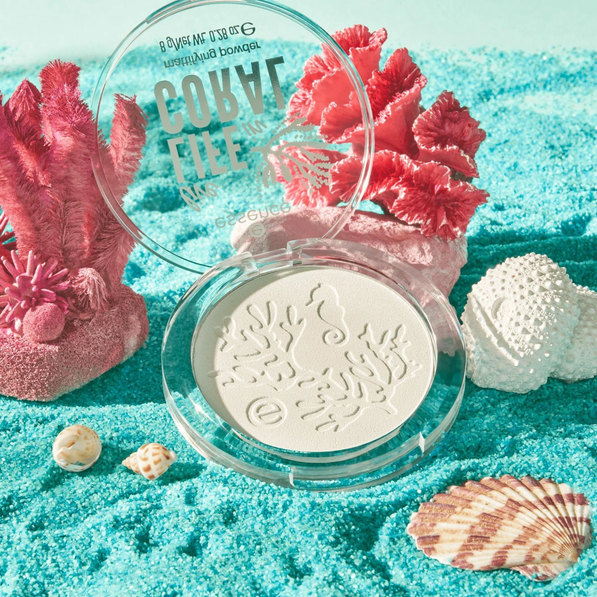 essence Puder>live LIFE in CORAL mattifying powder