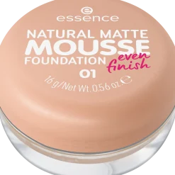essence Foundation>NATURAL MATTE MOUSSE FOUNDATION 01 -