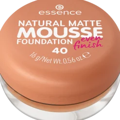essence Foundation>NATURAL MATTE MOUSSE FOUNDATION 40 -