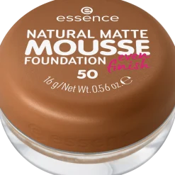 essence Foundation>NATURAL MATTE MOUSSE FOUNDATION 50 -