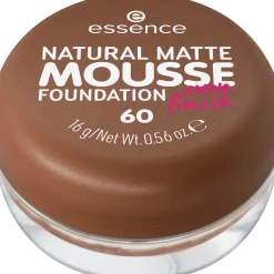 essence Foundation>NATURAL MATTE MOUSSE FOUNDATION 60 -
