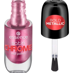 essence Nagellack>satin CHROME nail polish 03 - Meta Maroon