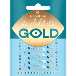 essence Nail Art>stay bold, it's GOLD nail sticker