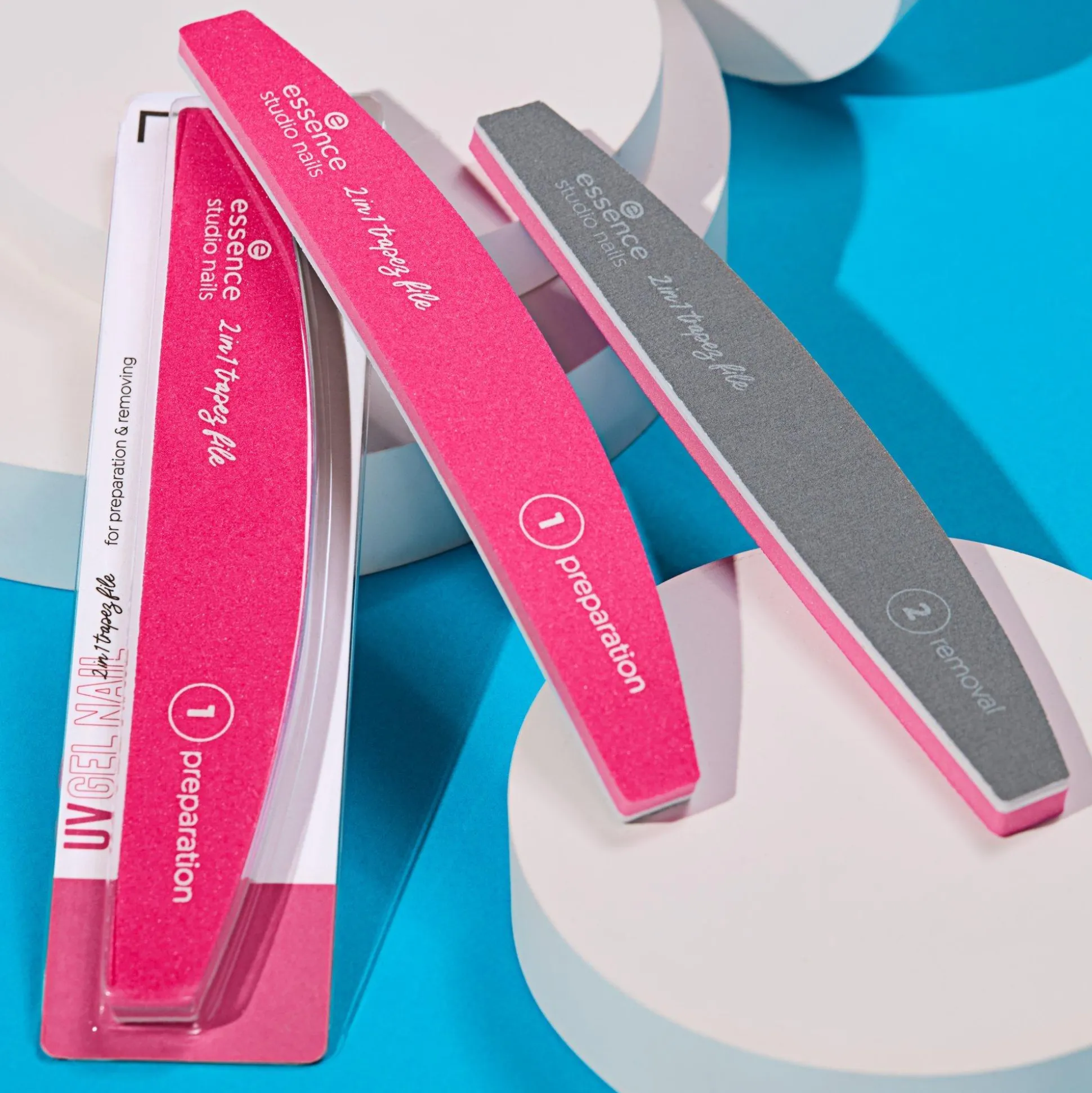 essence Professional Nails>studio nails UV GEL NAIL 2 in 1 trapez file