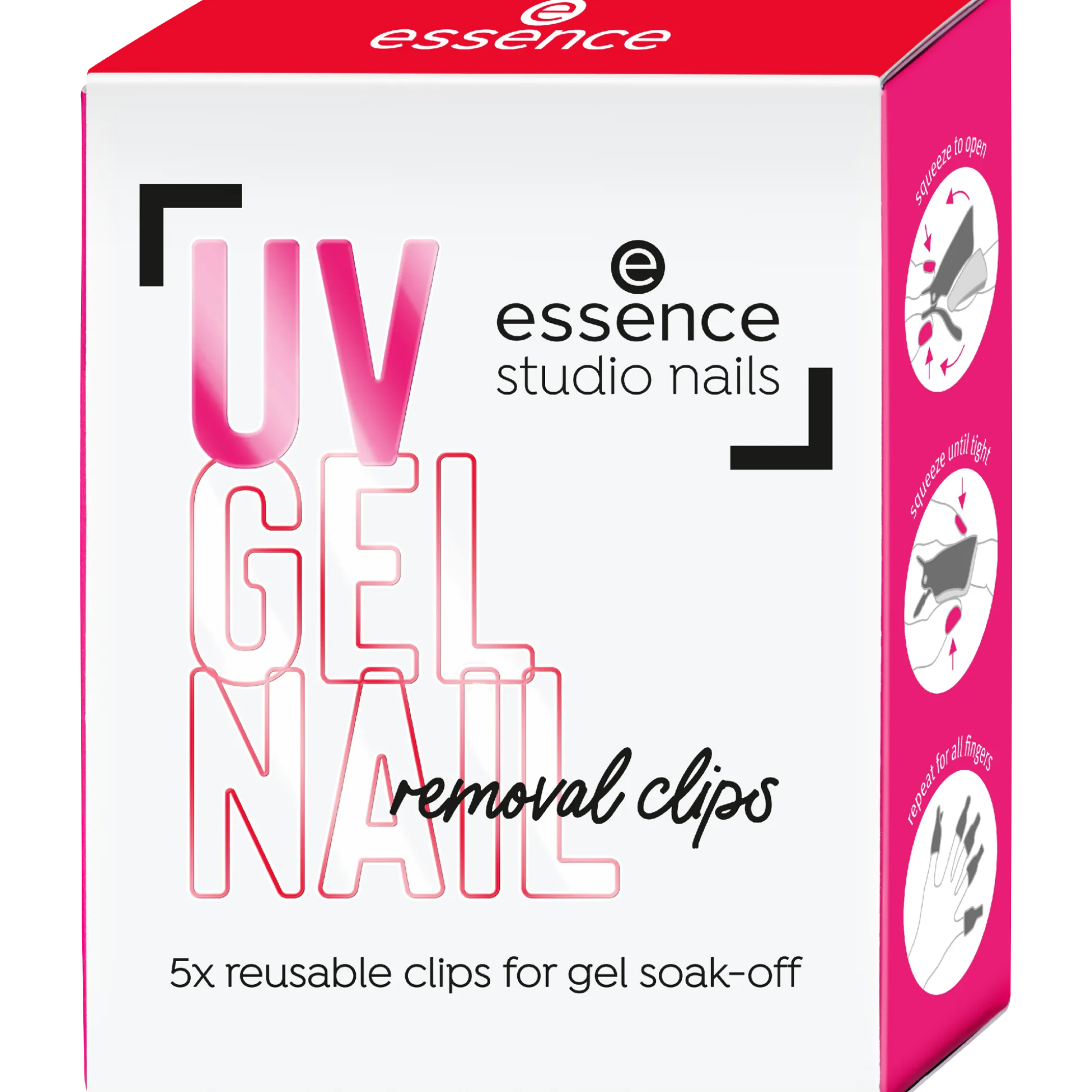 essence Professional Nails>studio nails UV GEL NAIL removal clips