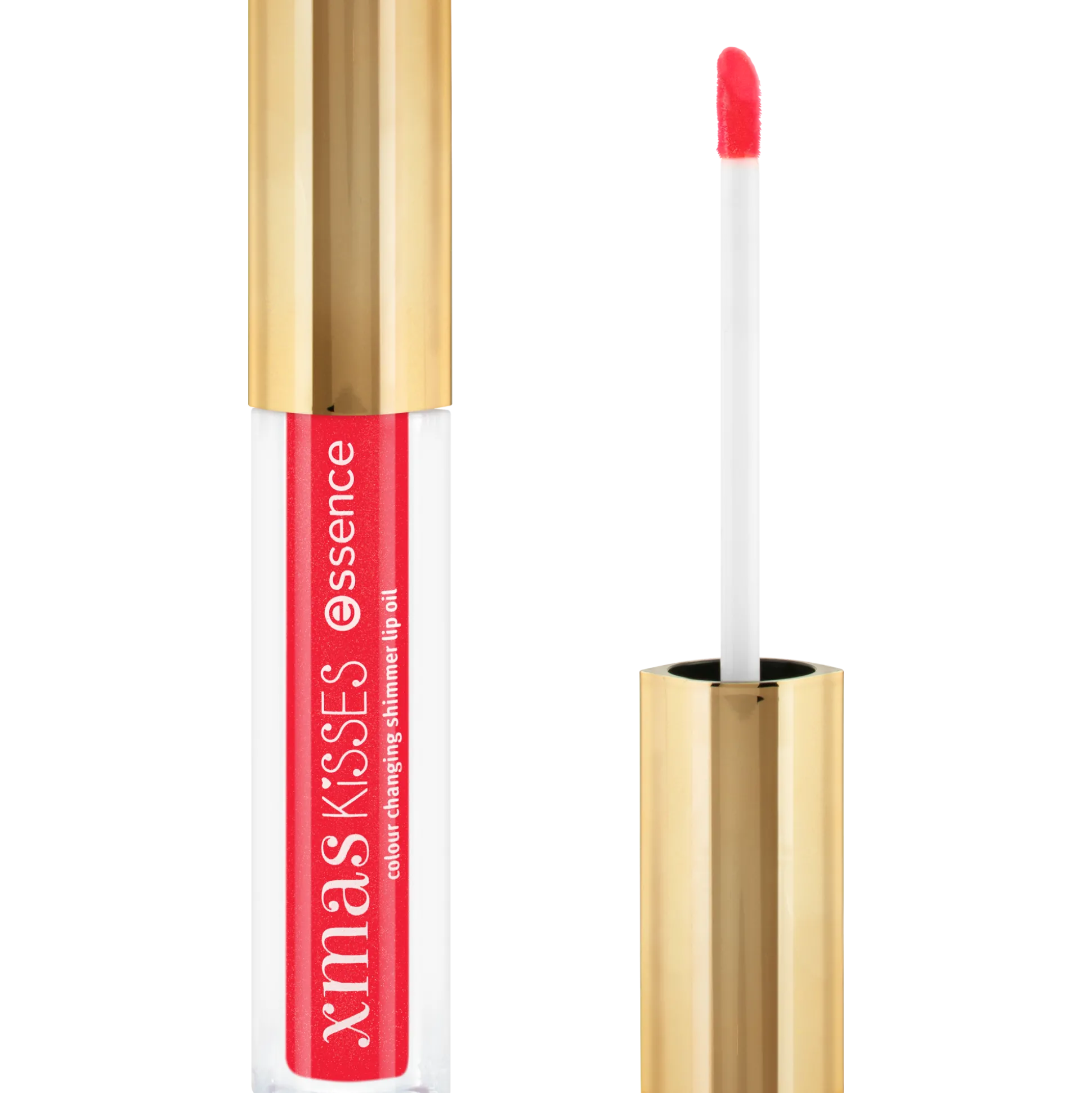 essence Lipgloss>xmas KiSSES colour changing shimmer lip oil